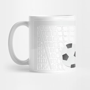 Soccer ball goal Mug